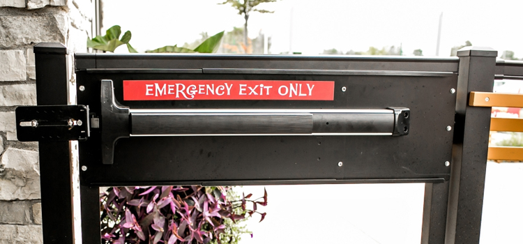 emergency push bar installation in Cupertino